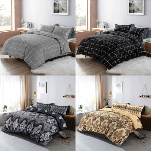 Damask floral pattern duvet - damask,