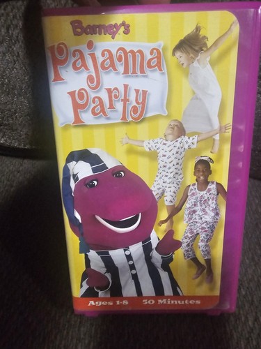 Barney pajama party vhs - pajama,