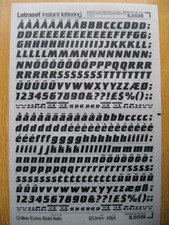 1 x Letraset Upp/Low/Num