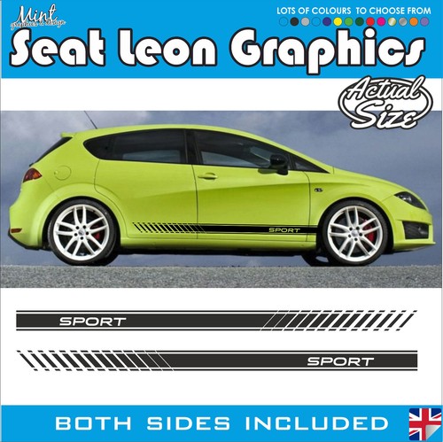 Seat leon side stripes - side, fr