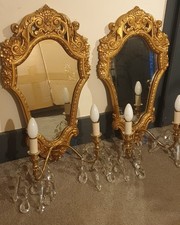 2 ft Big! 2 Vintage Carved