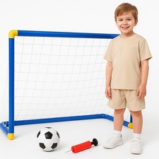 Football Goal Set Ball Pump Goal Net Sports Activity Soccer Set Game for Kids