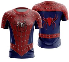T-Shirt Uomo Spider-Man 3D Attillata Palestra Fitness | Maglietta Estiva Asciuga