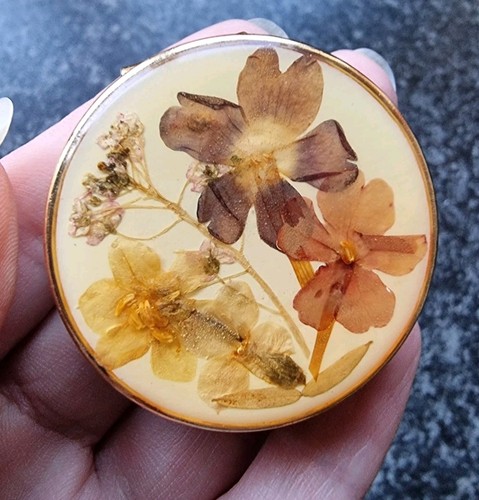 Vintage pill box trinket - vintage,