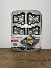Zenker Bear Baking Tin Tray - 6 Individual Bears