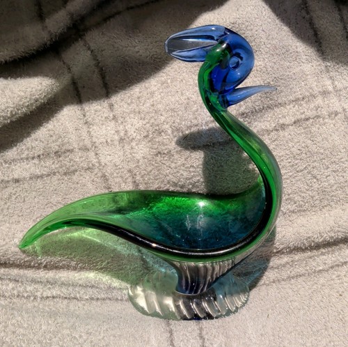Vintage murano blue green - vintage, blue/green
