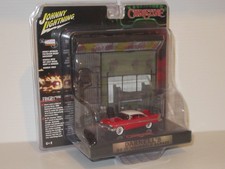 Johnny Lightning (1:64) CHRISTINE PLYMOUTH FURY with DARNELL'S BACKDROP DIORAMA