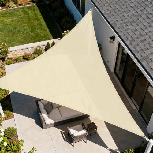 16ft beige sun shade - beige,