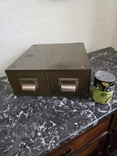 Green 2 Drawer Card Index File