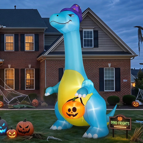12ft halloween inflatable blue - halloween,
