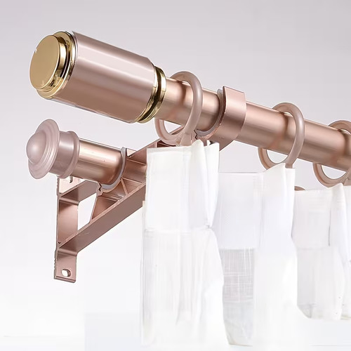 Metal curtain double pole - x,