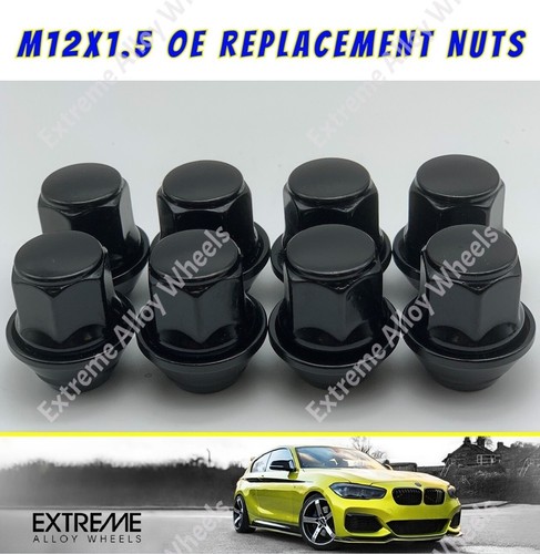 Black alloy wheel nuts - alloy,