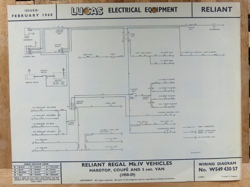 Original lucas reliant - original, regal