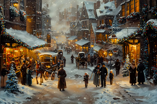 Victorian christmas village - victorian,