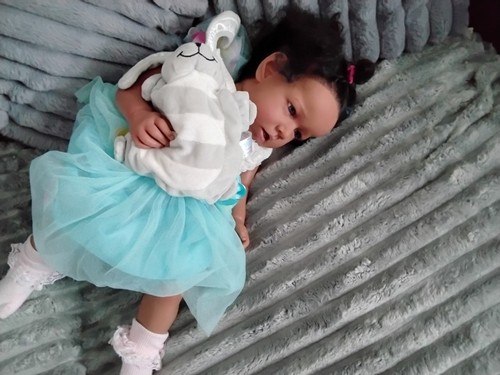 Ethnic reborn doll curly - ethnic,