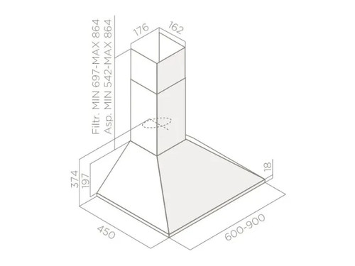 Elica chimney cooker - hood, –