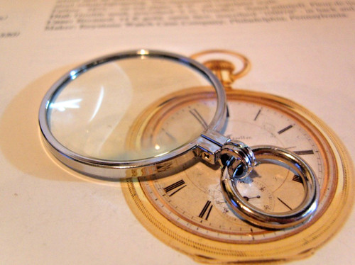 Pocket watch chain - chain, monocle