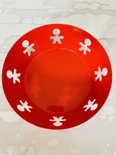 Red alessi kong fruit bowl - alessi,