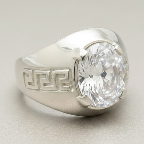 Silver classic men - ring, 925