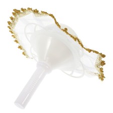  1 set of DIY Bridal Bouquet Holder Wedding Floral Foam Handle with Lace Bouquet