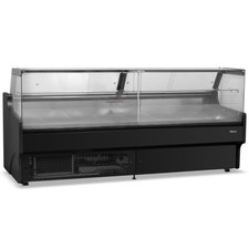 NEW SERVE OVER COUNTER FRIDGE DELI CAFE WITH UNDERSTORAGE BLACK 2580mm £2458+VAT