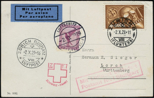 Zeppelin reich 1929 - zeppelin, dt.