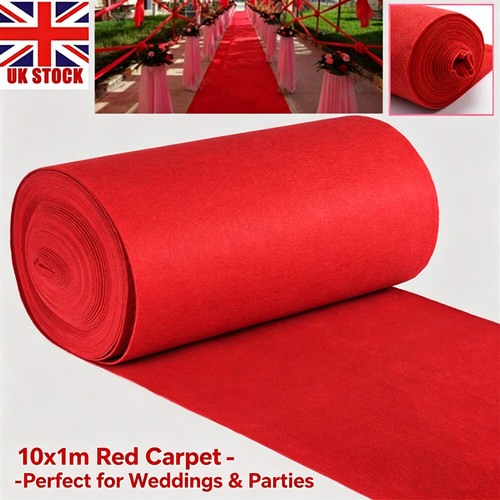 Red carpet runner 10x1m - carpet,
