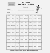 FOOTBALL SCRATCH CARDS 80