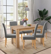 Dining Table Set, Oak Fixed