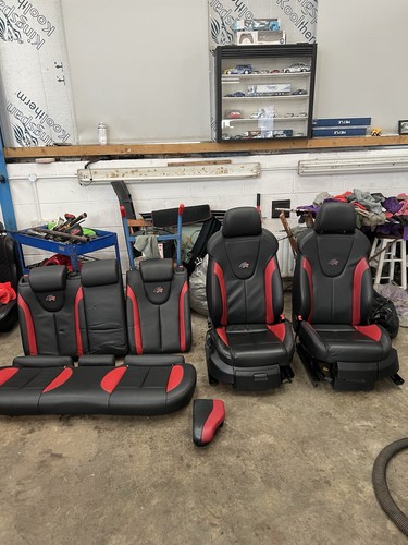 Seat leon red leather seats - seat,