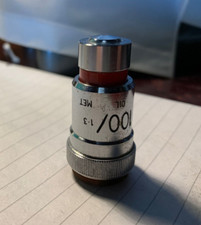 Vintage Vickers Microscope Objective Lens 100x NA1.3 Metallurgical Oil Immersion