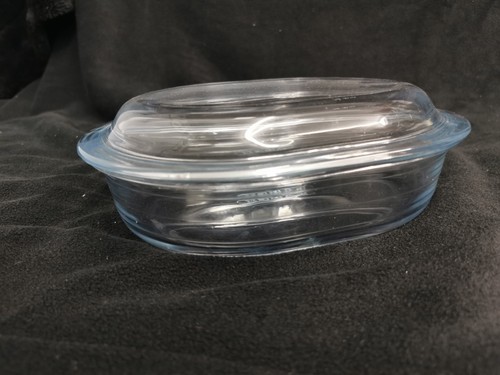 Pyrex oval lidded glass - pyrex,