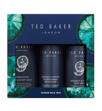 Ted Baker Power Pack Trio Body Spray Wash Deodorant Mens Christmas Gift Set