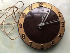 Everite Vintage Electric Wall Clock Bakelite (Untested - Read Description)