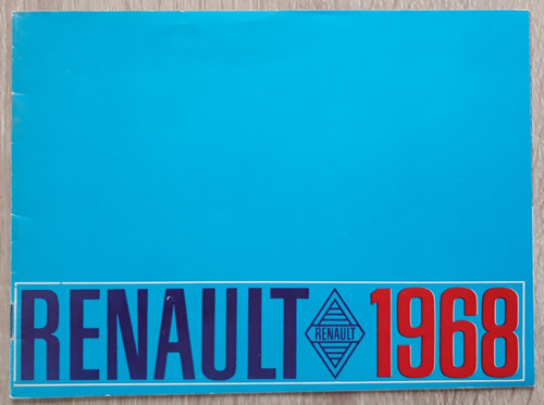 Renault range brochure 1968 - renault,