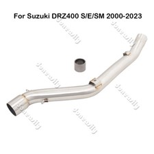 For Suzuki DRZ400S DRZ400E DRZ400SM 2000-2023 Exhaust System Mid Pipe Stainless