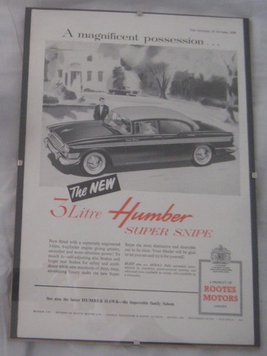 1959 the new litre humber - 1959, 3-litre