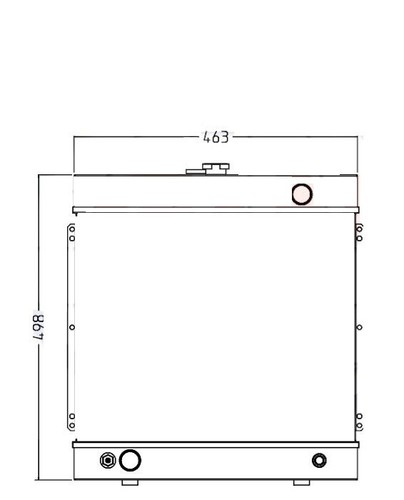 Radiator for generator atlas - radiator,