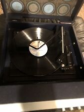 Dansette Capri SL Record Player Turntable Model DRP 23 Blue Retro Print *resto*