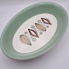 Vintage Egersund Norway Kongo Oval Serving Dish Mid Century Oven to Tableware