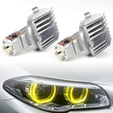 2X LED Angel Eye Light Module Yellow 63117343876 For BMW 5Series F07 F10 F11 LCI