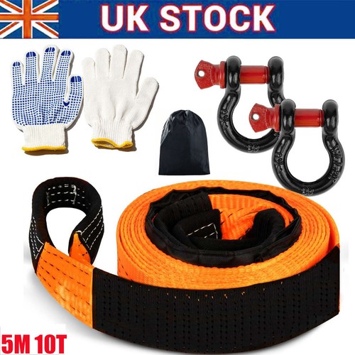 Orange tow strap tons - strap, 10