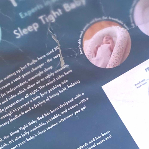 Purflo sleep tight baby bed - baby,