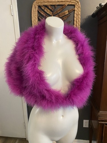 Real ostrich feather fur - real,
