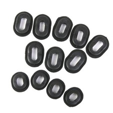 5x 12pcs Blk Oval & Round