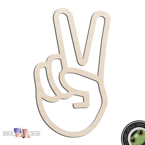Peace hand gesture laser cut - peace,