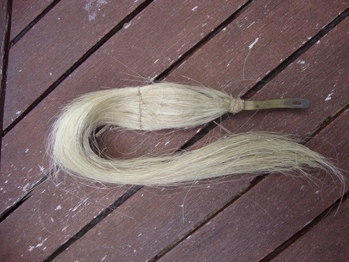 Original white horse hair - white,