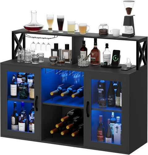 Home wine bar - with, led