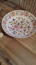 Beautiful Minton HADDON HALL 3 rings Pedestal Footed Fruit or Salad Bowl Perfect