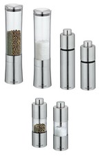 Zassenhaus salt / pepper mill Karlsruhe / Mainz / Koblenz, stainless steel / acrylic